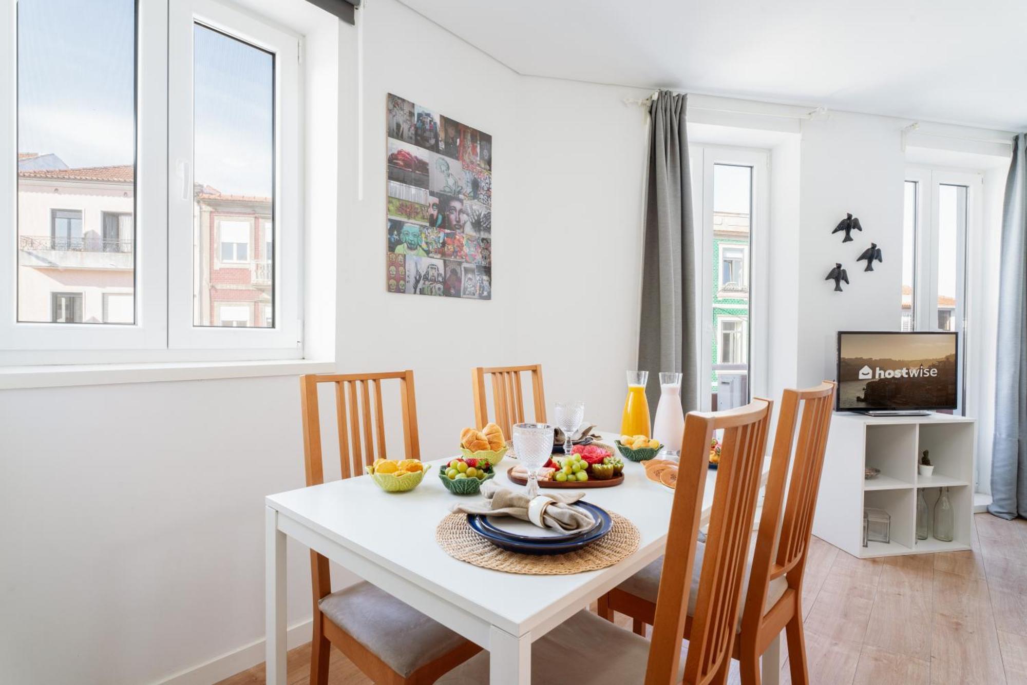 Host Wise - Flat W Free Private Parking - Bright & Cozy Apartamento Porto Exterior foto